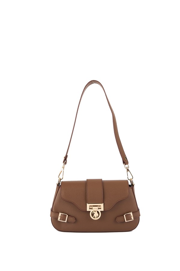 U.S. POLO ASSN. KAHVERENGİ KADIN OMUZ ÇANTASI