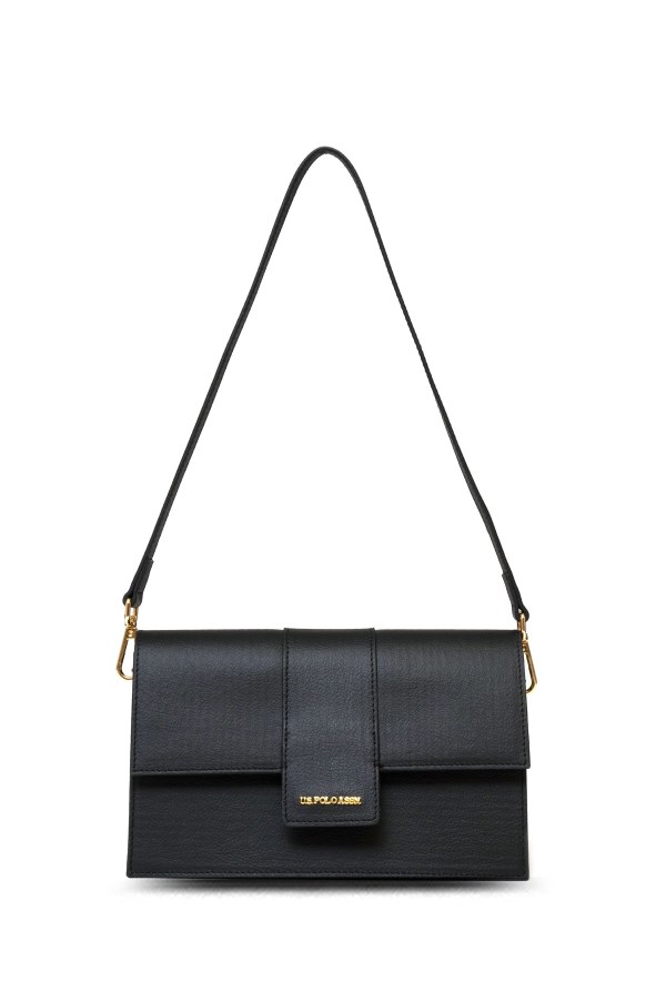 U.S. POLO ASSN. SİYAH KADIN OMUZ ÇANTASI 