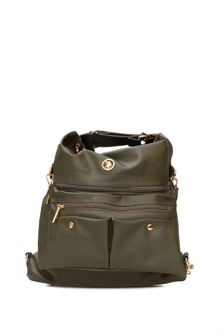 U.S. POLO ASSN. HAKİ KADIN OMUZ ÇANTASI