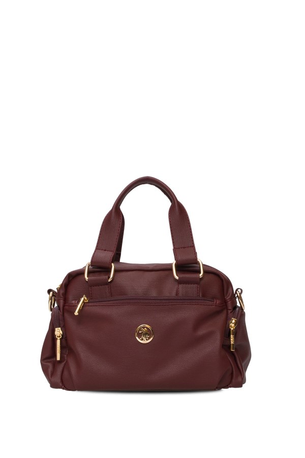 U.S. POLO ASSN. BORDO KADIN OMUZ ÇANTASI