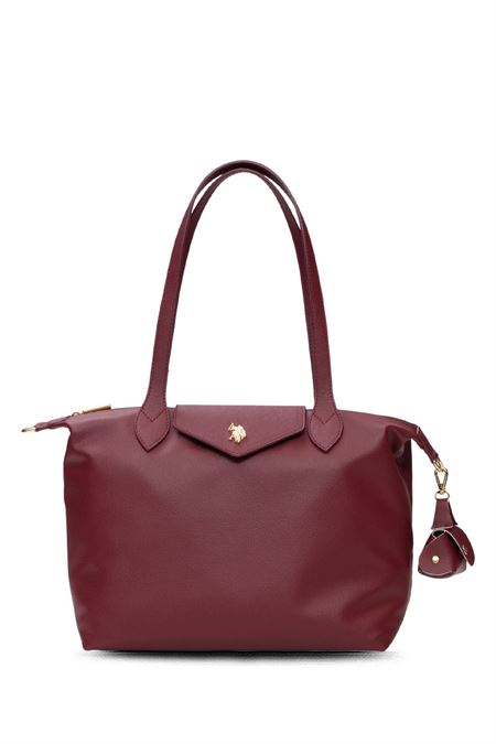 U.S. POLO ASSN. BORDO KADIN OMUZ ÇANTASI