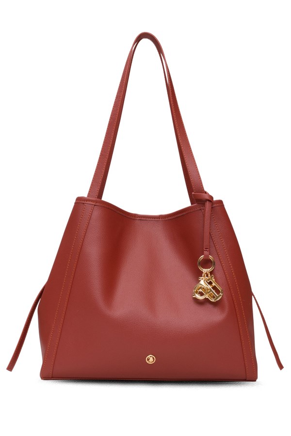 U.S. POLO ASSN. KİREMİT KADIN OMUZ ÇANTASI