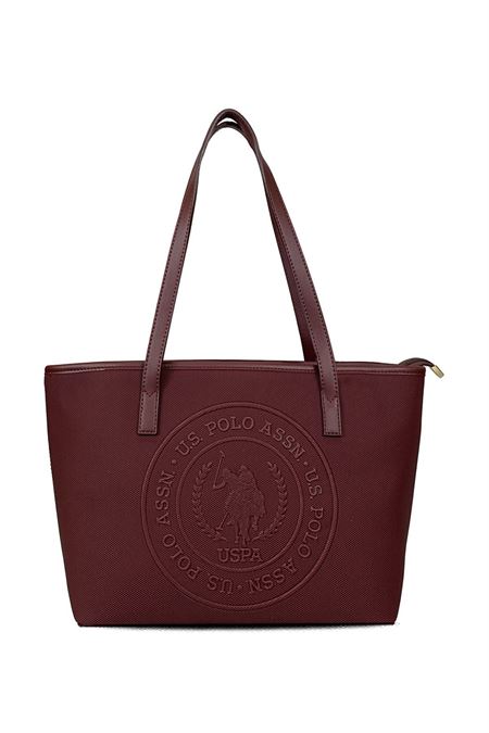 U.S. POLO ASSN. BORDO KADIN OMUZ ÇANTASI