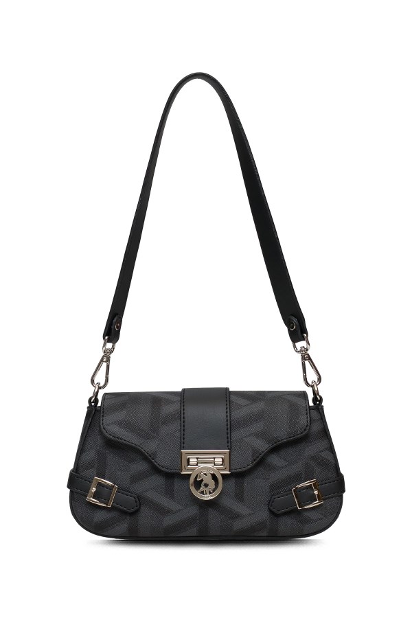 U.S. POLO ASSN. SİYAH KADIN OMUZ ÇANTASI
