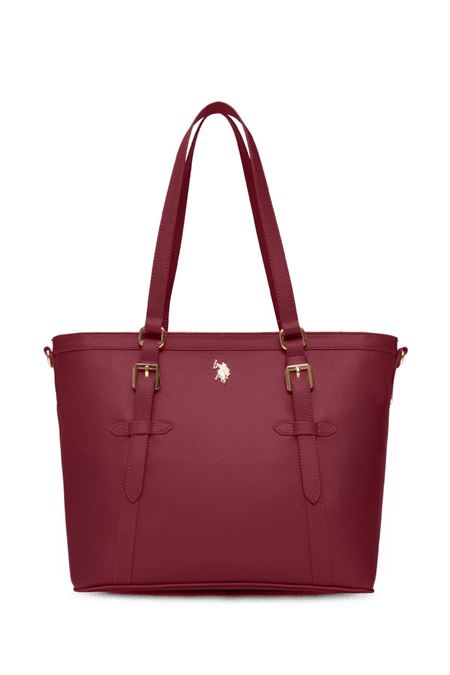 U.S. POLO ASSN. BORDO KADIN OMUZ ÇANTASI