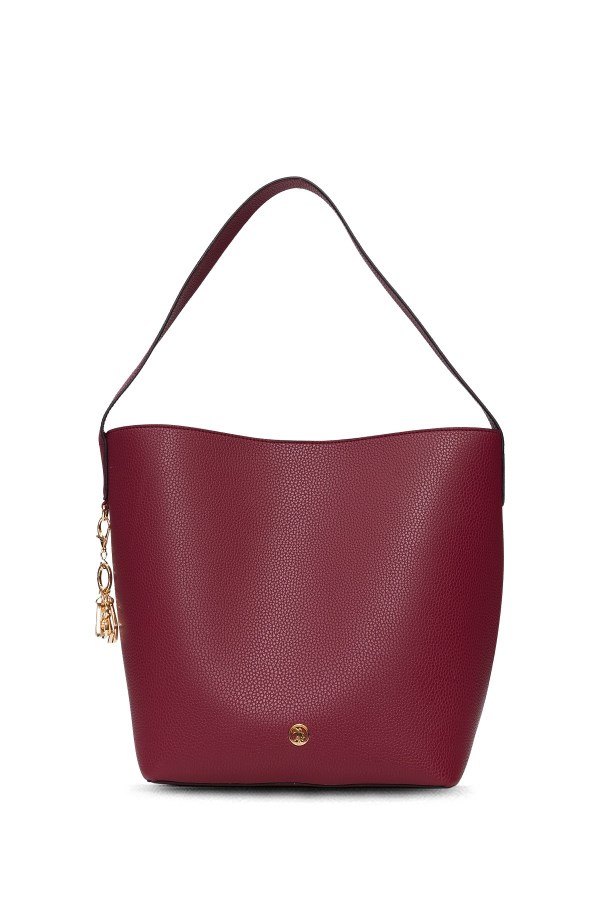 U.S. POLO ASSN. BORDO KADIN OMUZ ÇANTASI