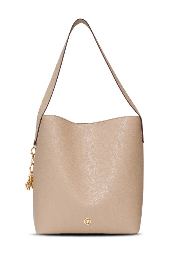 U.S. POLO ASSN. BEJ-BORDO KADIN OMUZ ÇANTASI