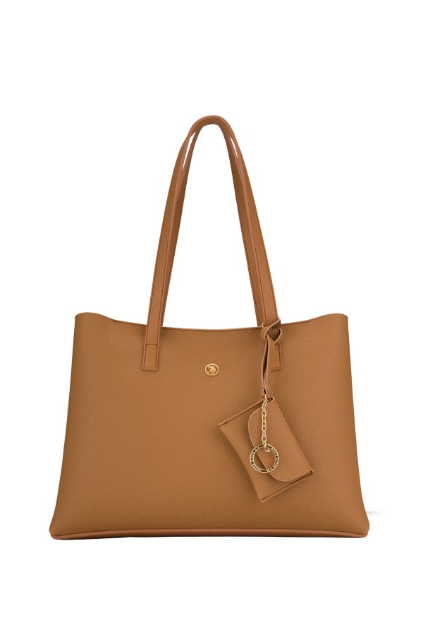 U.S. POLO ASSN. CAMEL KADIN OMUZ ÇANTASI