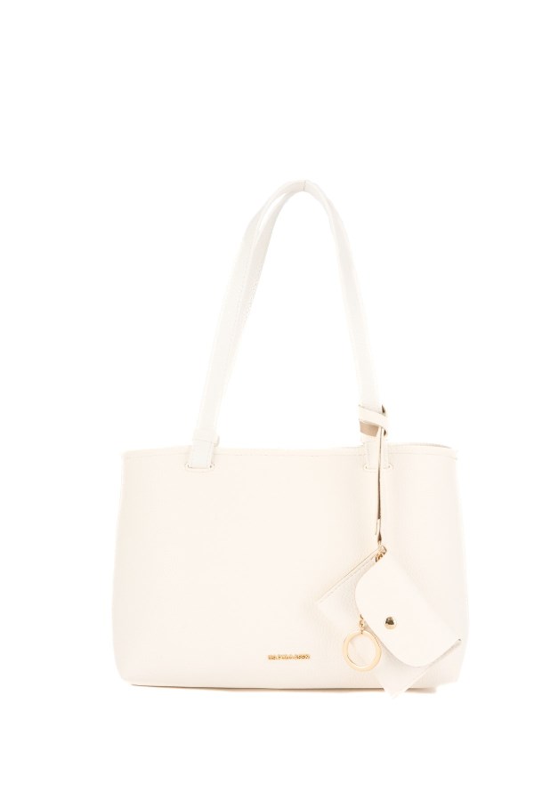 U.S. POLO ASSN. BEYAZ KADIN OMUZ ÇANTASI