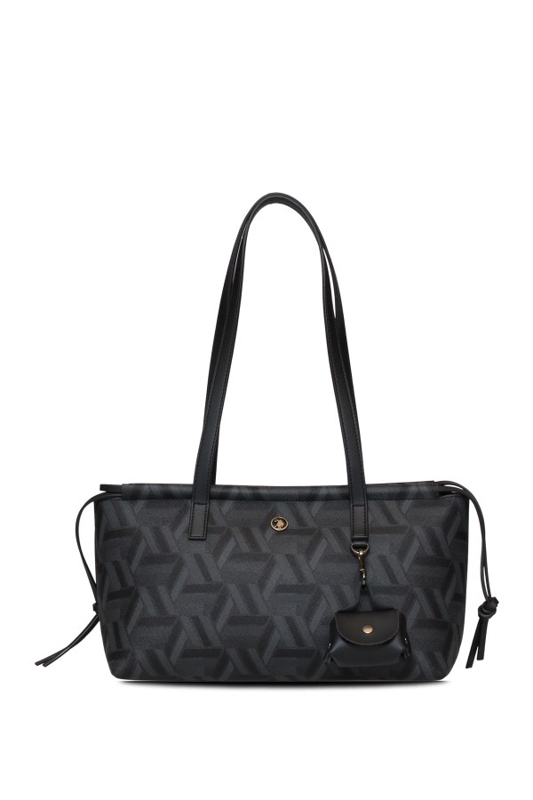 U.S. POLO ASSN. SİYAH KADIN OMUZ ÇANTASI 