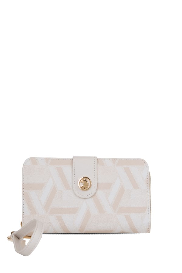 U.S. POLO ASSN. KREM KADIN PORTFÖY ÇANTA