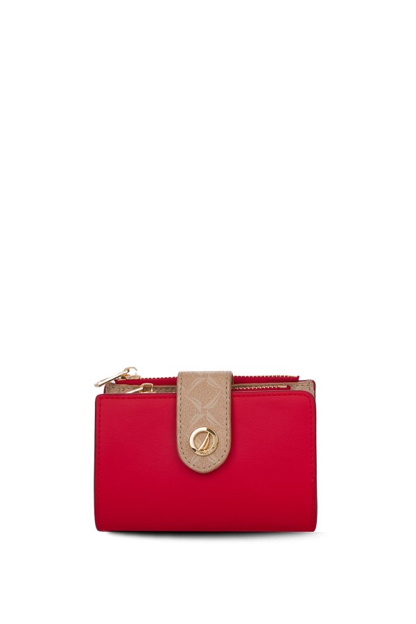 NAUTICA A.KIRMIZI-BEJ KADIN PORTFÖY ÇANTA