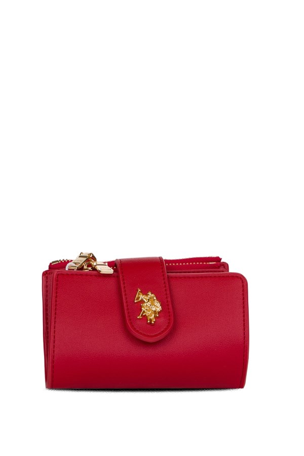 U.S. POLO ASSN. KIRMIZI KADIN PORTFÖY ÇANTA