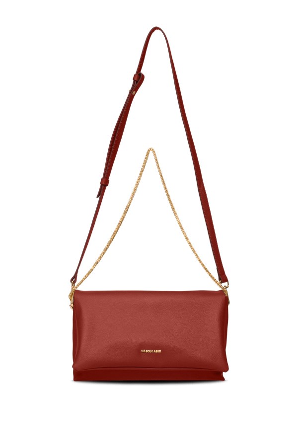 U.S. POLO ASSN. KİREMİT KADIN POSTACI ÇANTASI