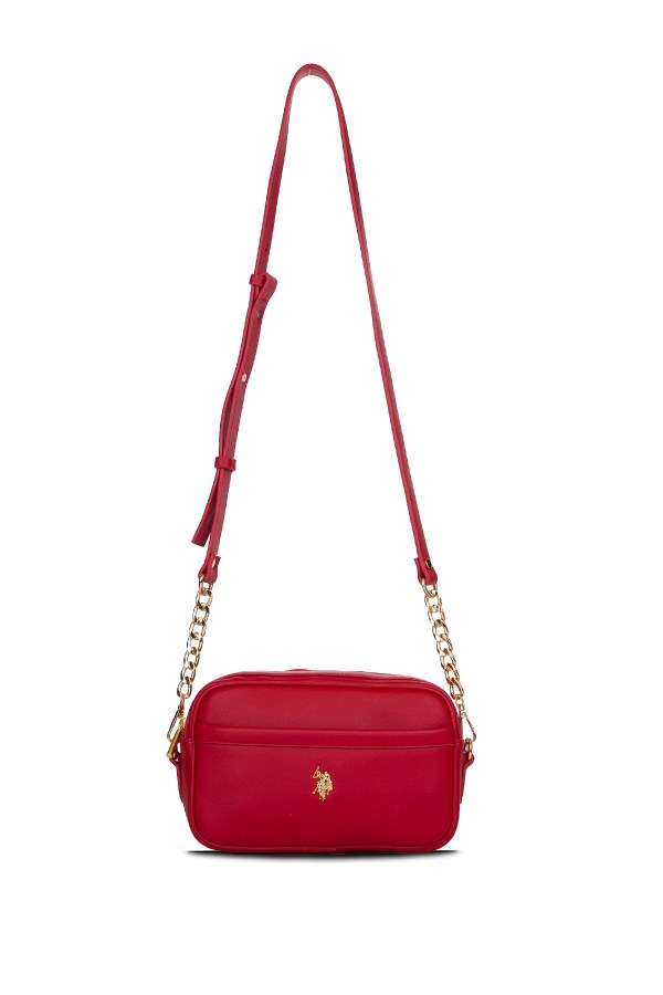 U.S. POLO ASSN. KIRMIZI KADIN POSTACI ÇANTASI