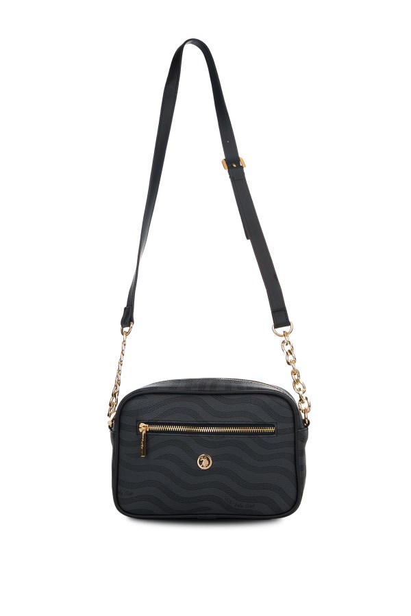 U.S. POLO ASSN. SİYAH KADIN POSTACI ÇANTASI 