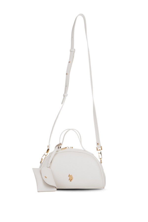 U.S. POLO ASSN. BEYAZ KADIN POSTACI ÇANTASI 