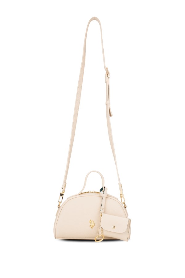 U.S. POLO ASSN. KREM KADIN POSTACI ÇANTASI