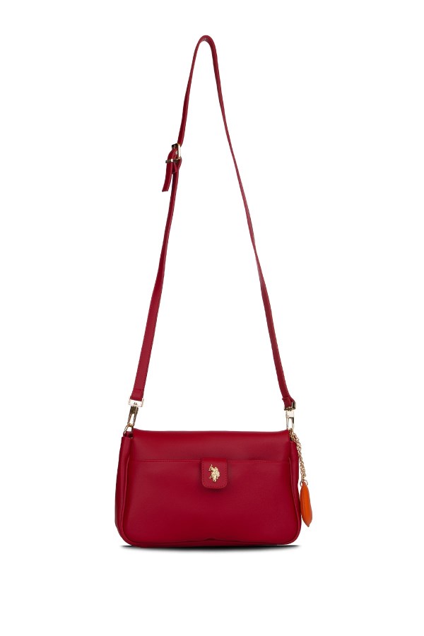 U.S. POLO ASSN. KIRMIZI KADIN POSTACI ÇANTASI