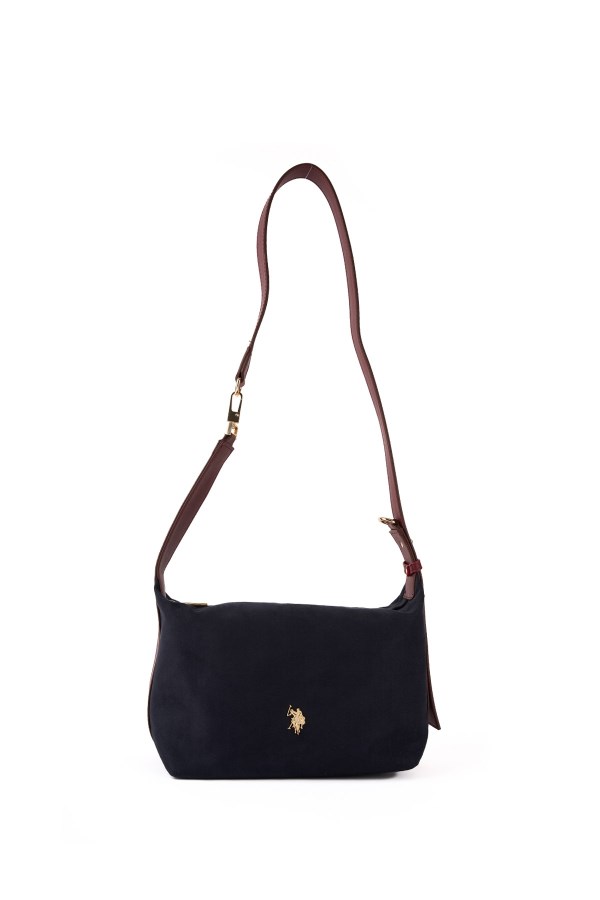 U.S. POLO ASSN. LACİVERT KADIN POSTACI ÇANTASI 