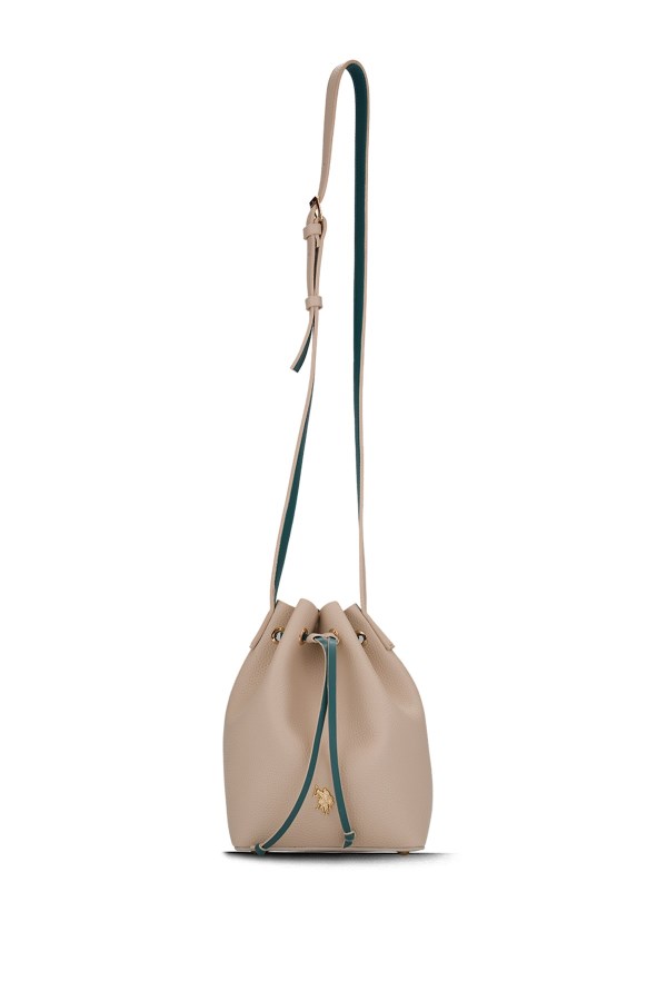 U.S. POLO ASSN. KREM KADIN POSTACI ÇANTASI