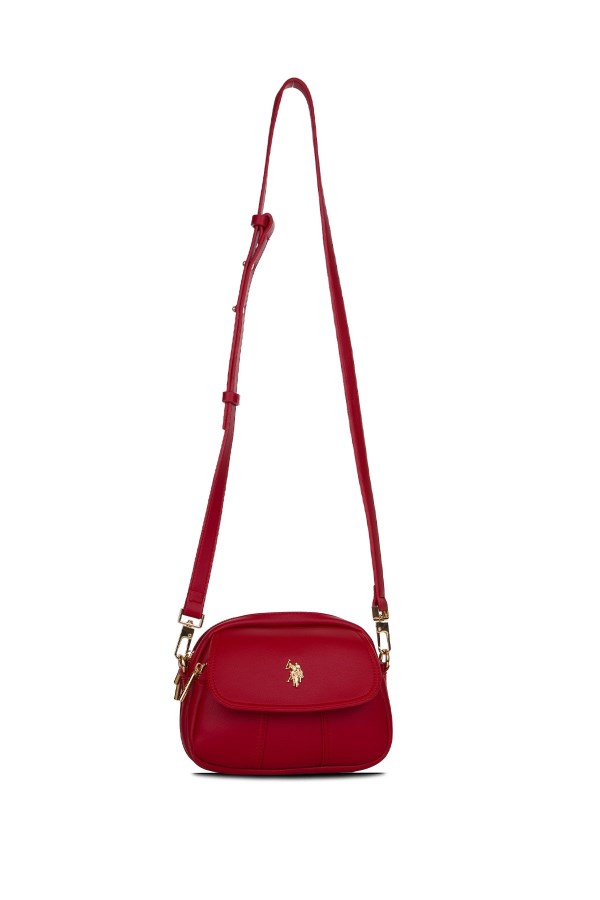 U.S. POLO ASSN. KIRMIZI KADIN POSTACI ÇANTASI