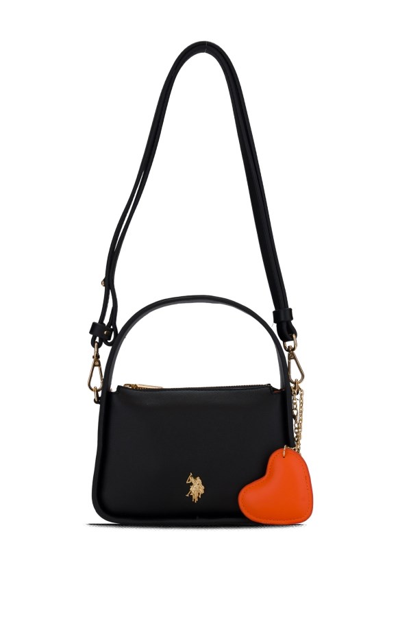 U.S. POLO ASSN. SİYAH KADIN POSTACI ÇANTASI 