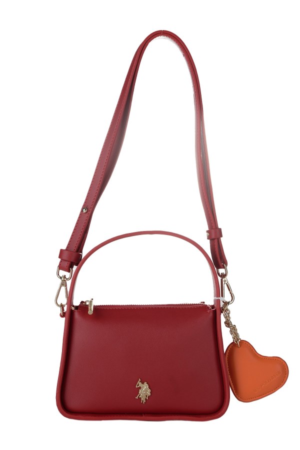 U.S. POLO ASSN. KIRMIZI KADIN POSTACI ÇANTASI