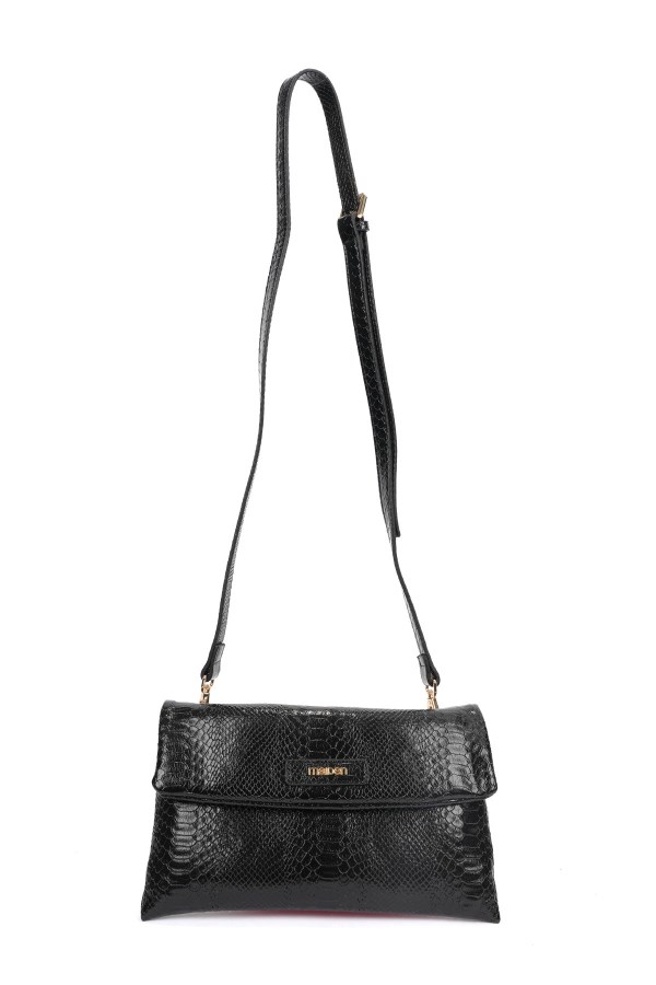 MAIDEN SİYAH KADIN POSTACI ÇANTASI