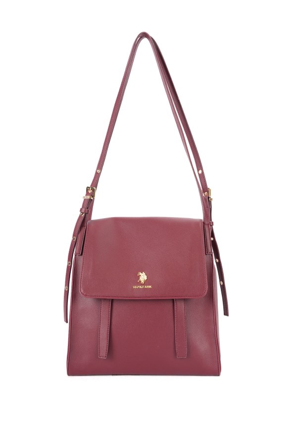 U.S. POLO ASSN. BORDO KADIN POSTACI ÇANTASI 