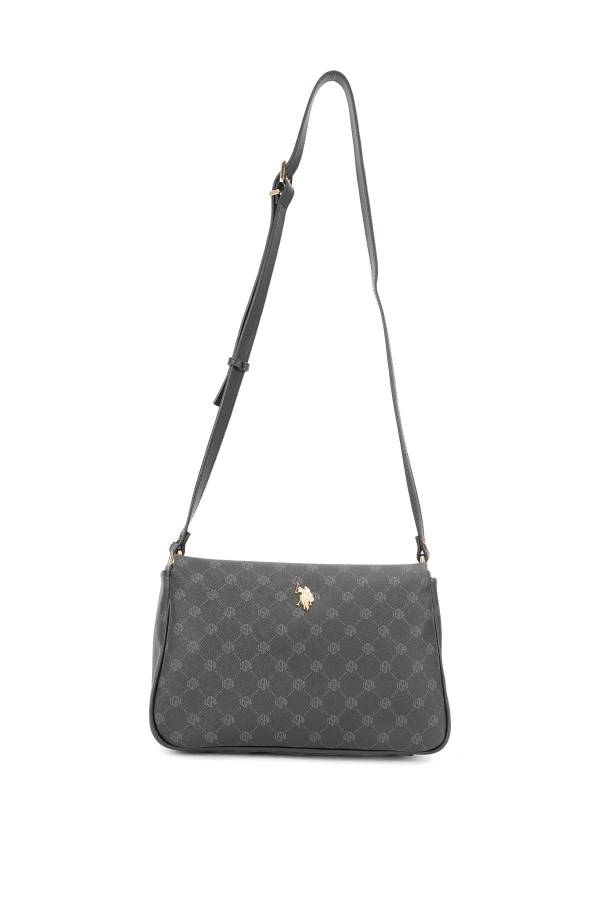 U.S. POLO ASSN. SİYAH KADIN POSTACI ÇANTASI