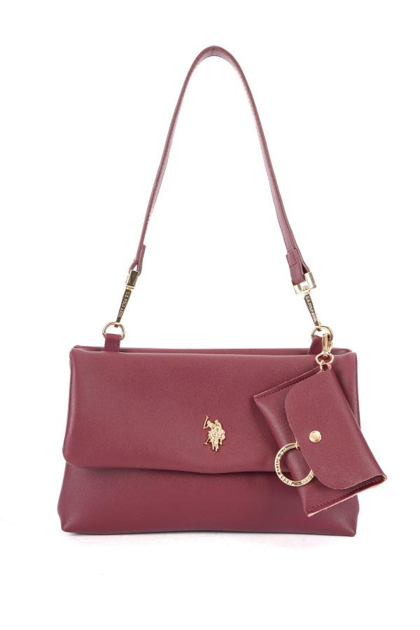 U.S. POLO ASSN. BORDO KADIN POSTACI ÇANTASI 