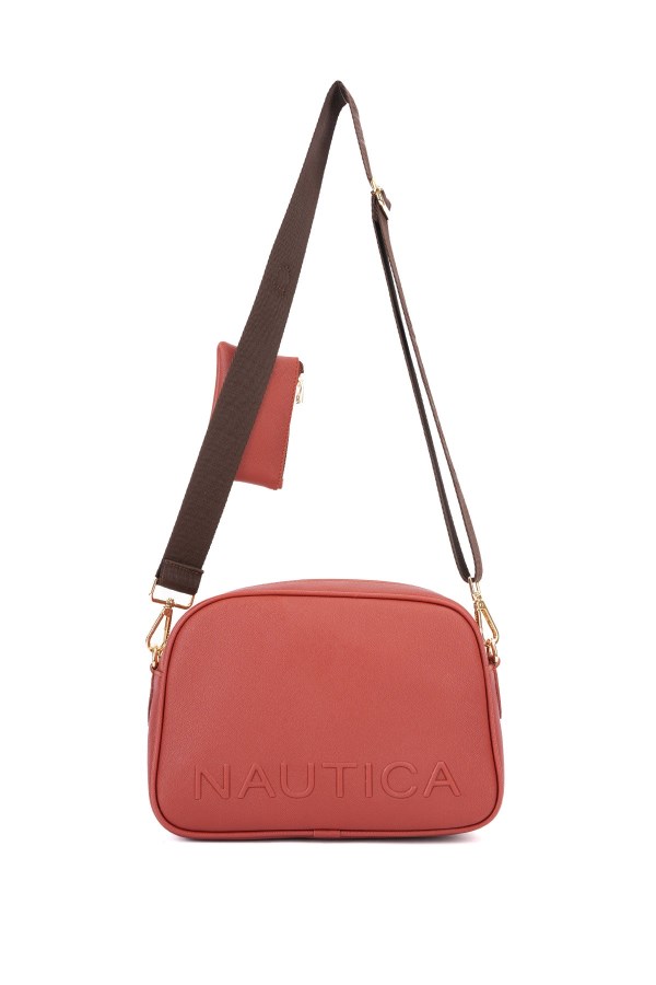 NAUTICA KİREMİT KADIN POSTACI ÇANTASI