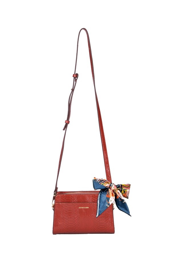 U.S. POLO ASSN. KIRMIZI KADIN POSTACI ÇANTASI