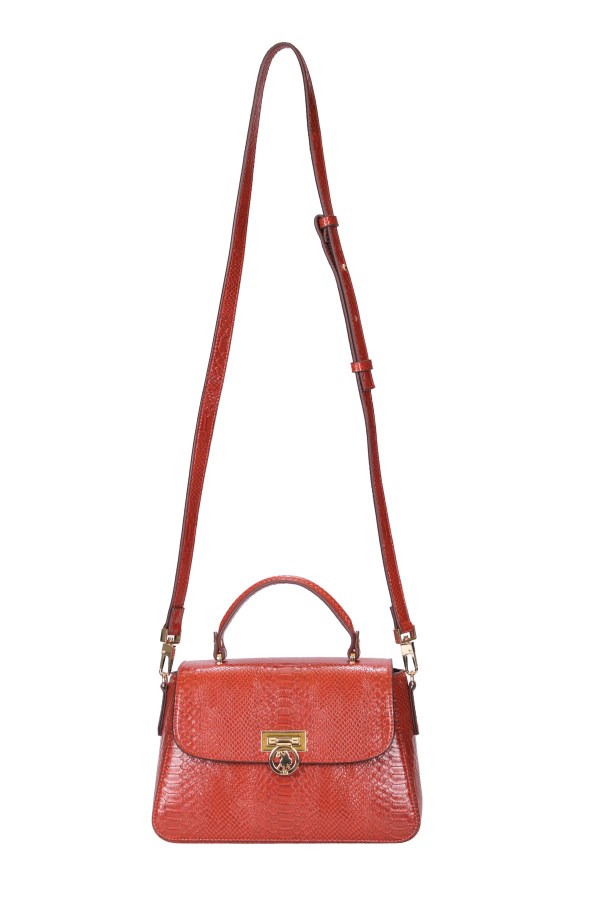 U.S. POLO ASSN. KİREMİT KADIN POSTACI ÇANTASI