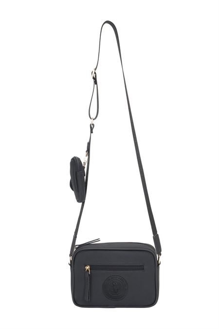 U.S. POLO ASSN. SİYAH KADIN POSTACI ÇANTASI