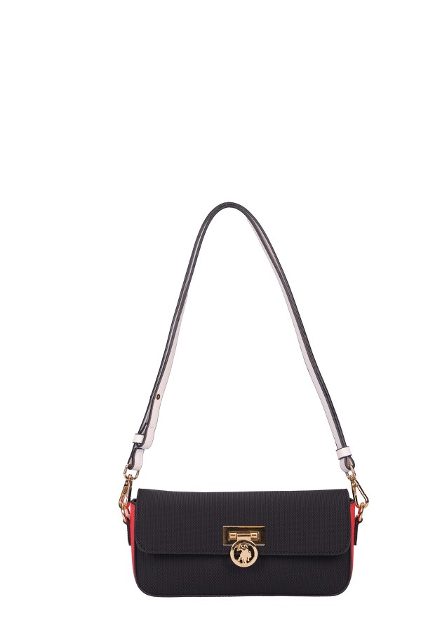 U.S. POLO ASSN. LACİVERT KADIN POSTACI ÇANTASI