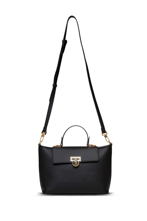 U.S. POLO ASSN. SİYAH KADIN POSTACI ÇANTASI