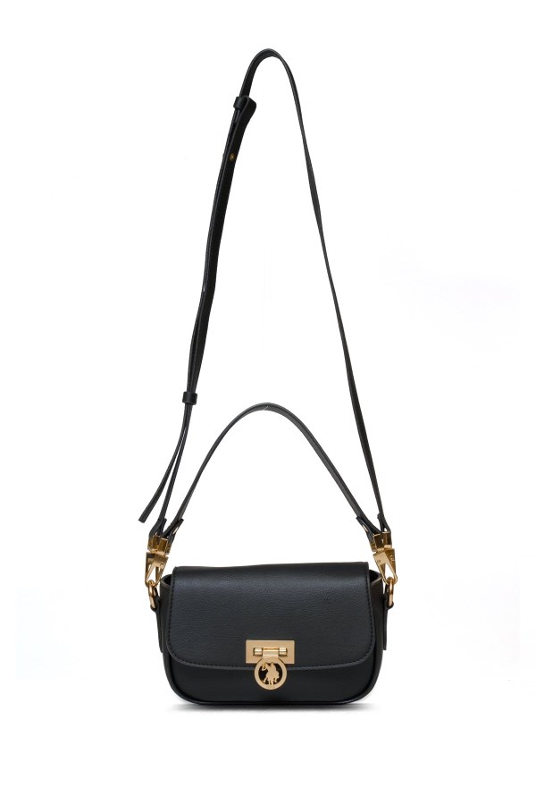 U.S. POLO ASSN. SİYAH KADIN POSTACI ÇANTASI