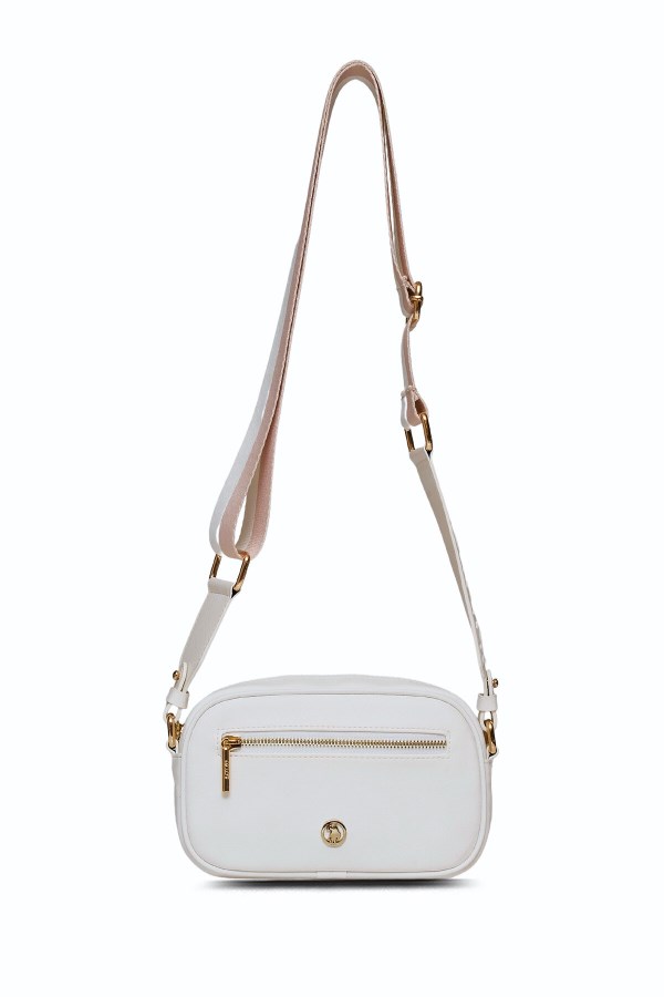 U.S. POLO ASSN. BEYAZ KADIN POSTACI ÇANTASI