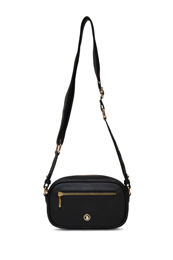 U.S. POLO ASSN. SİYAH KADIN POSTACI ÇANTASI