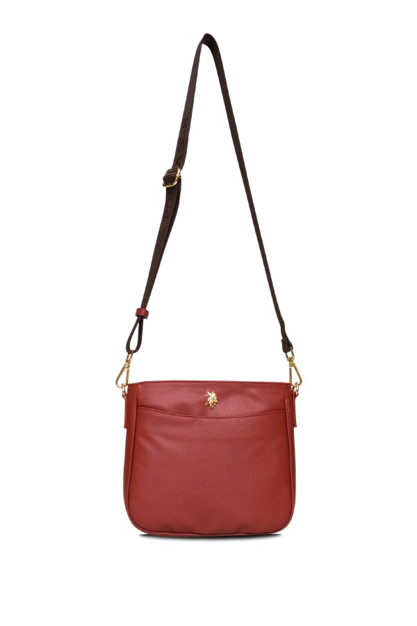 U.S. POLO ASSN. KİREMİT KADIN POSTACI ÇANTASI