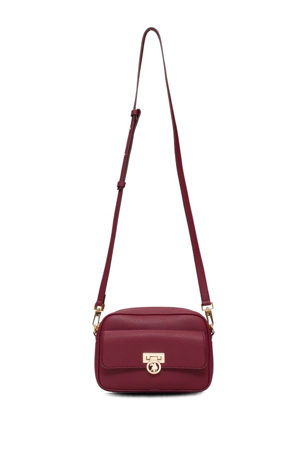 U.S. POLO ASSN. BORDO KADIN POSTACI ÇANTASI