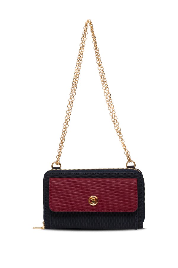 U.S. POLO ASSN. LACİVERT KADIN POSTACI ÇANTASI