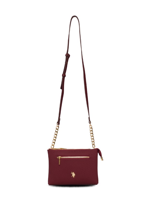 U.S. POLO ASSN. BORDO KADIN POSTACI ÇANTASI 