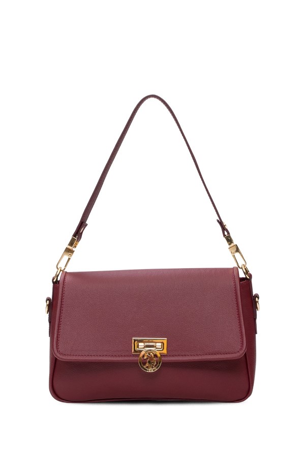 U.S. POLO ASSN. BORDO KADIN POSTACI ÇANTASI