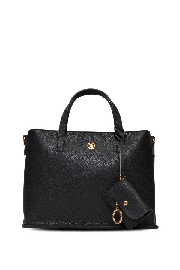 U.S. POLO ASSN. SİYAH KADIN POSTACI ÇANTASI