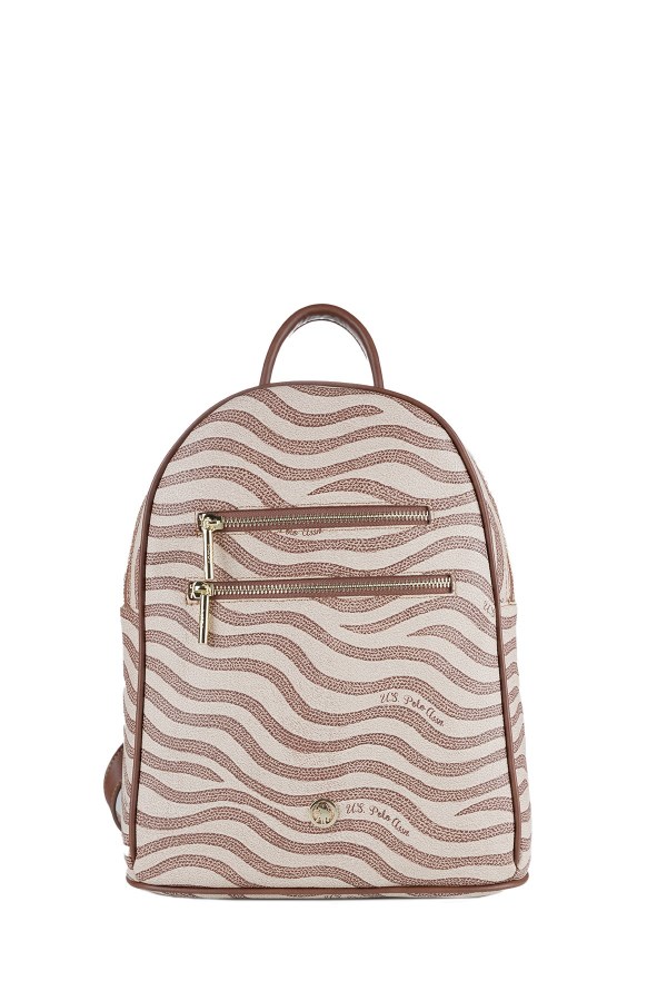 U.S. POLO ASSN. EKRU KADIN SIRT ÇANTASI