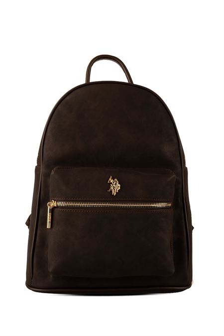 U.S. POLO ASSN. KAHVERENGİ KADIN SIRT ÇANTASI
