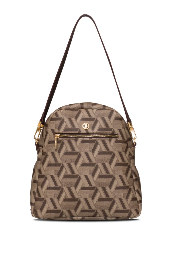 U.S. POLO ASSN. KAHVERENGİ KADIN SIRT ÇANTASI 